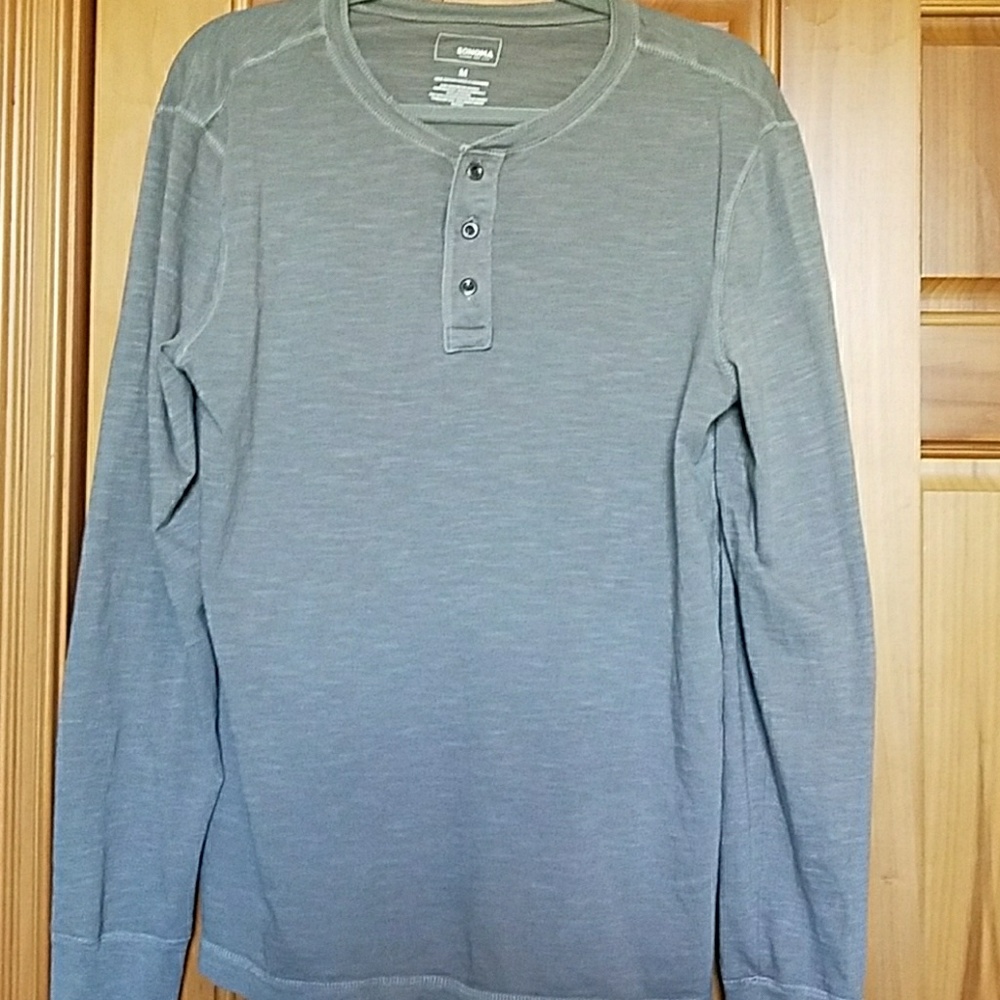 Gray Long sleeved Men's Shirt